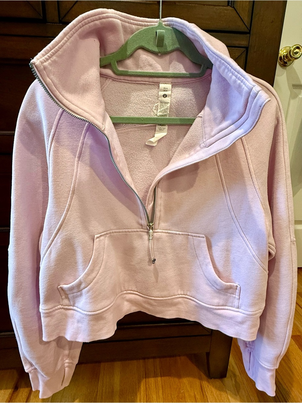 lululemon athletica Light Pink Half-Zip Funnel Neck Pullover - Picture 2 of 6